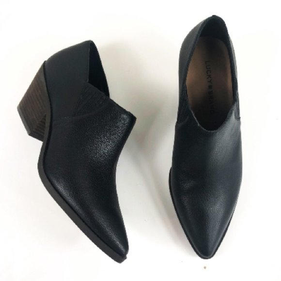 Lucky Brand Shoes - LUCKY BRAND Tabea Western Bootie Ankle Boots Black